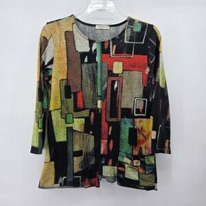 Jenna & Jane Windsor French Brushed Long Sleeve‎ Tunic Top Women's Size M